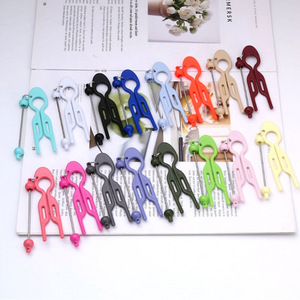 Horquilla para el pelo hecha a mano DIY con cuentas, estilo macaron, horquilla china larga con clip, accesorio para niñas y mujeres - Product Image 2