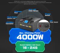 Chargeur de batterie au lithium Ultra Power UP4000-24S 4000W 18S 20S 22S 24S avec équilibrage pour drones et machines agricoles de protection
