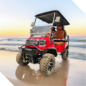 Venta caliente de 4 plazas 48V Carrito de golf levantado Carros de golf eléctricos todoterreno - Product Image 1