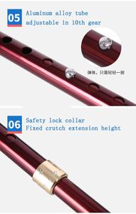 Aoqida có thể điều chỉnh đi Bộ thanh hợp kim nhôm một chân đi bộ hỗ trợ đi Bộ thanh cho người già - Product Image 4