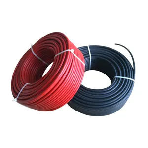 Cable solar 4mm2 / 6mm2 / 10mm2 / 16mm2 / 25mm2 Cables del sistema de energía Rojo Negro DC Cable 600/1000V