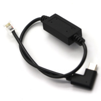 Cable Serial USB Tipo C con Ángulo de 90 Grados a RJ11 RJ12 RS232 para POS, Router, Programación PLC, OEM/ODM FTDI FT232RL