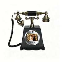 Livre d'or vidéo de mariage de style britannique, téléphone livre d'or vidéo et audio, téléphone livre d'or vidéo rétro pour prendre des photos