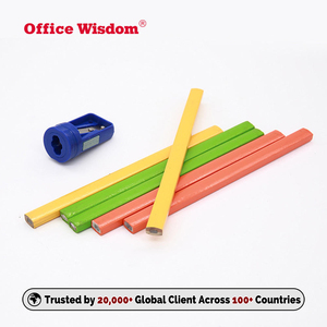 <span class=keywords><strong>Lápiz</strong></span> de Carpintero Jumbo Cuadrado Personalizado de 24 cm, Material de Madera de Tilo, Lápices Planos <span class=keywords><strong>HB</strong></span> para Carpintería y Construcción - Product Image 5