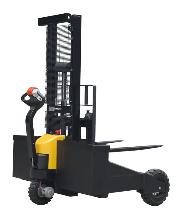 1.5 ton electric rough terrain stacker lifting height 1600mm with solid rubber