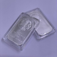Barre d'argent non magnétique 2026, 31 grammes, une once Troye, artisanat métallique, souvenir, barre d'argent carrée, lingot massif, collection de lingots