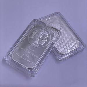 Barra de <span class=keywords><strong>Plata</strong></span> No Magnética 2026, 31 Gramos, Una Onza Troya, Artesanía Metálica, Souvenir, Barra de <span class=keywords><strong>Plata</strong></span> Cuadrada, Lingote Sólido, Colección de Lingotes - Product Image 3