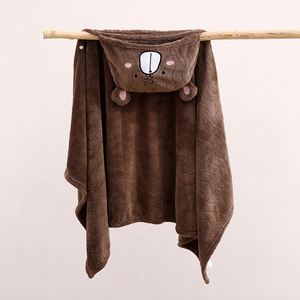 Manta Envolvente con Capucha para Bebé, Diseño Personalizado, 100*160cm, Terciopelo Súper Suave, Transpirable, con Patrón de Dibujos Animados, para Dormitorio u Hotel - Product Image 3