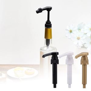 Bomba dispensadora de jarabe de café SY 8cc 10cc 28/400 blanca, dorada, negra para botella de jarabe Torani - Product Image 1