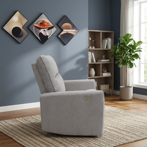 Juego de sofás de lujo para sala de estar, sillón reclinable eléctrico con carga USB, cómodo sillón reclinable - Product Image 5