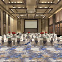 Tapis d'hôtel de luxe imprimé, design contemporain, antidérapant, écologique, adapté aux animaux domestiques, en nylon, pour salle de prière et de banquet
