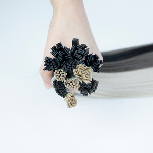 Extensiones de cabello humano mongol ruso plano Nano I U punta virgen cutículas queratina extensiones de cabello humano - Product Image 2