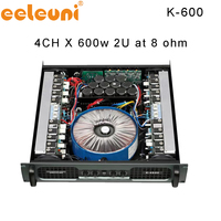 Amplificateur de puissance professionnel 4 canaux 1000W 8 Ohms Classe H avec équipement audio pour enceintes Line Array, basses, scène live, DJ, spectacle, KTV