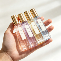 Flacon de parfum en verre de 10 ml, 30 ml, 50 ml, flacon de parfum vide avec emballage en boîte