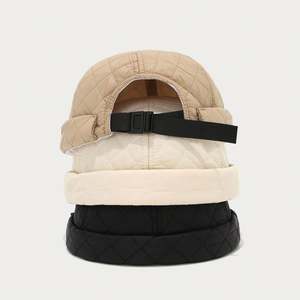 Nouvelle Collection Automne Hiver 2025 – Casquette Docker Tendance Unisexe Couleur Unie Matelassée pour Femme et Homme – Idéale pour le Sport et le Streetwear en Extérieur - Product Image 3