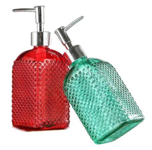 ภาชนะแก้วเปล่าทรงสี่เหลี่ยมพร้อมปั๊มแบบกด: เหมาะสำหรับเจลล้างมือใช้ในห้องน้ำและใส่เครื่องสำอางแชมพู - Product Image 5