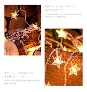 <strong>Star</strong> String <strong>Lights</strong>, 9.8ft 20 LED Twinkle <strong>Little</strong> <strong>Star</strong> <strong>Light</strong>, Indoor and Outdoor Decoration Warm White - Product Image 2