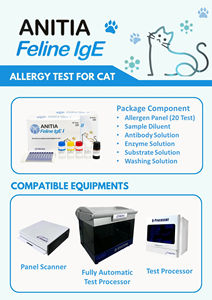 Kit de Prueba Veterinaria para la Detección Precisa de Alergias en Gatos, Herramienta de Diagnóstico para la Cuantificación de IgE en Mascotas - Product Image 3
