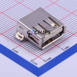 U-USBAM04P-F000 USB Connector SMD Connector ( Connector Type: Type-A )( Protocol Standard: USB 2.0 )( Gender: Female ) - Product Image 1