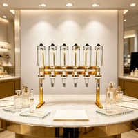 Support de table doré pour 6/12 bouteilles, machines de remplissage de parfum, distributeur de parfum, bar à parfum pour souvenirs aromatiques