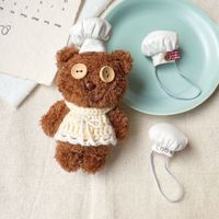Chapeau de chef personnalisable pour poupée de 10 cm, mini-chapeau en tissu pour poupée, accessoires décoratifs mignons pour poupées en peluche