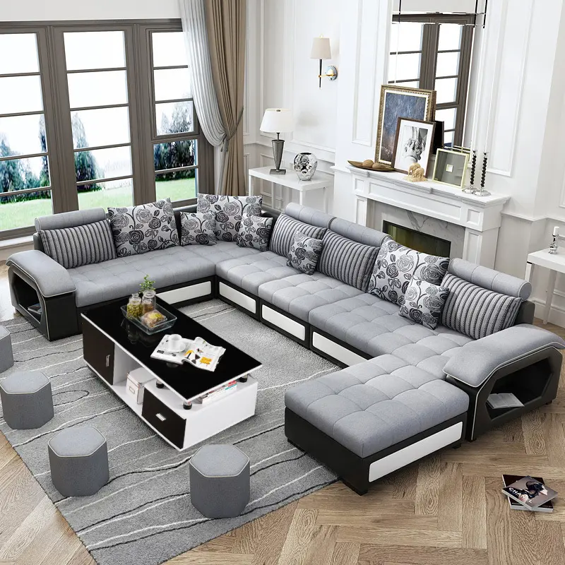 Элегантный недорогой диван Честерфилд, мебель для гостиной, большой современный изогнутый диван, диваны для гостиной (старый)