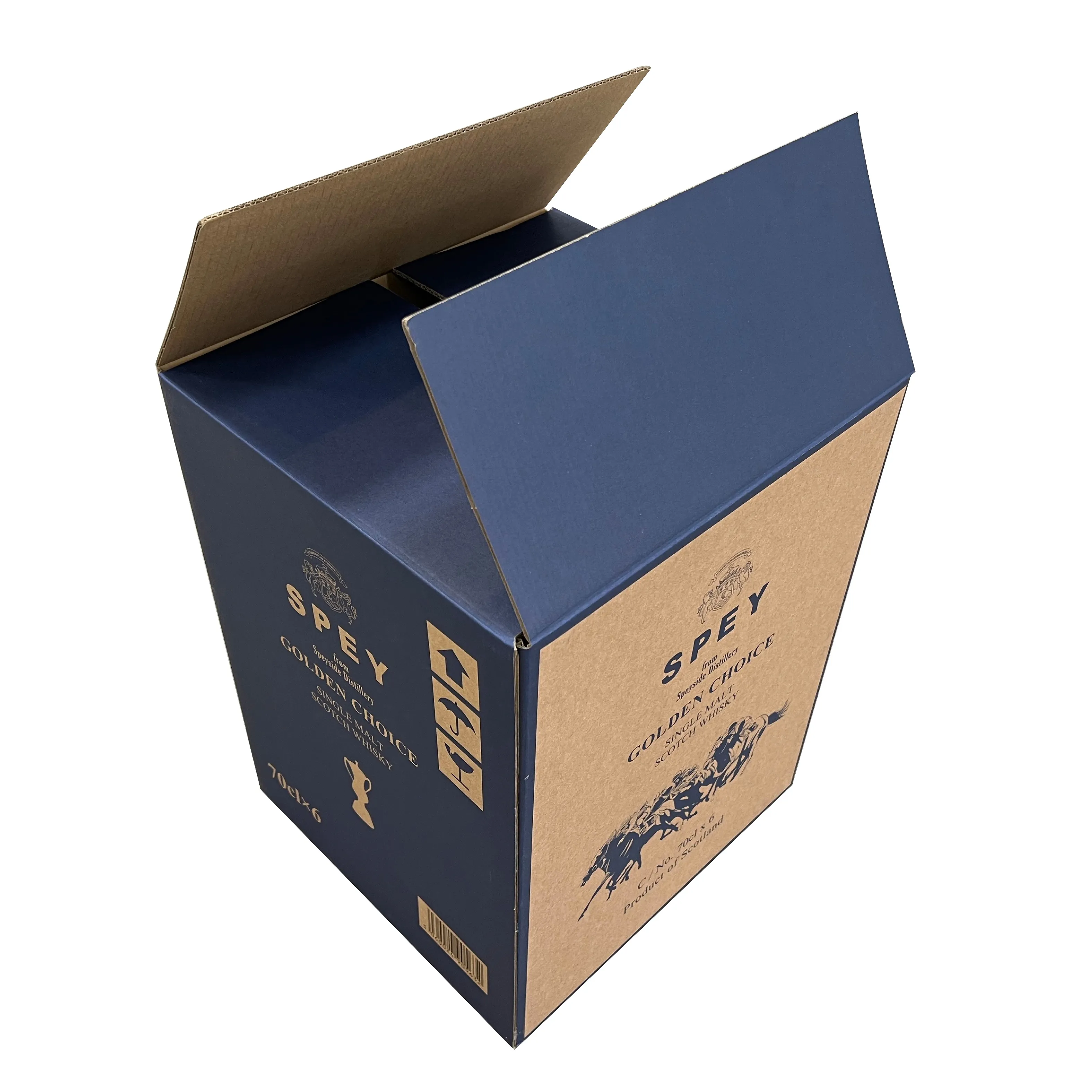 Embalaje de logotipo de impresión OEM Caja reciclable ecológica Caja de cartón Envío de vino Cajas móviles