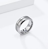 8mm Wolfram karbid Blank Ring für Inlay Schmuck-Herrenmode Fingerring-Großhandel Groß bestellung