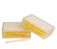 Apiculture 250g 500g Boîte en nid d'abeille transparente Récipient de miel pour Cassette de miel en plastique