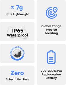 Traceur intelligent MiLi LiTag Duo GPS avec batterie CR2032 pour iOS/Android – Localisateur d'objets pour clés, bagages, sacs à main - Product Image 6