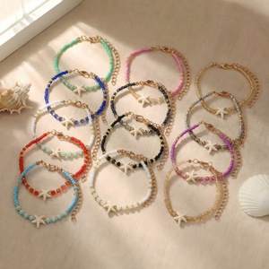 Bohemian Starfish <b>Beaded</b> <b>Bracelet</b> Set 13 Strips Adjustable Beach Style Jewelry Party Fashion <b>Bracelets</b> - Product Image 3