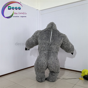 2.5m cao màu xám dài đổ xô di chuyển người đàn ông hoạt hình mặc Khỉ đột cho hiệu suất công viên - Product Image 3