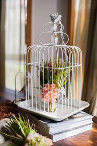 Dekoratif düğün Centerpiece Vintage sıkıntılı Metal masa kafes kuş masa süsü kafes - Product Image 3