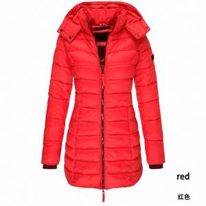 Vendite calde alta qualità invernale coreano nuova giacca imbottita in cotone da donna lungo corpo aderente cappotto imbottito in cotone caldo - Product Image 3