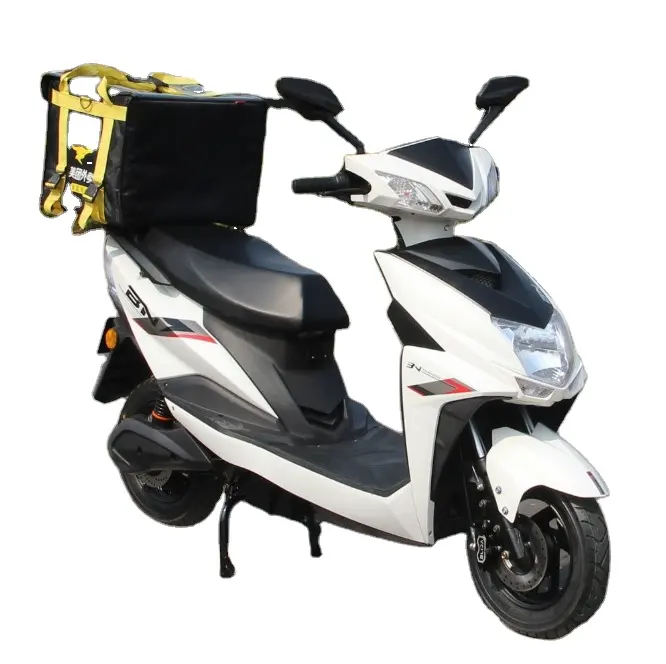 Neues Produkt Zweirad 60 Volt 800 Watt LED-Licht National Electric High Power Motorrad Roller Für Erwachsene Mahlzeit Liefer box