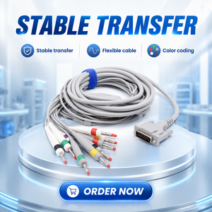 Kompatibel mit MS2010 Einteiliges Ozon-Desinfiziertes EKG-Kabel 10 Ableitungen 4,0mm IEC AT102 ISO-Zertifiziert für Krankenhausgebrauch - Product Image 2