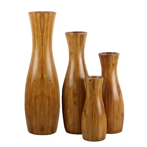 Vase Wholesale Sunluutpuatural Han3dade Cheap Wooden Home Decoration Folk Art Paulownia Love about 5 Days Polished SHUANG LONG