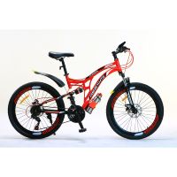 Nouveau Design Tianjin Vélo Tout Terrain Homme VTT 21 Vitesses Cadre en Acier Freins à Disque 24 26 Pouces pour Adulte