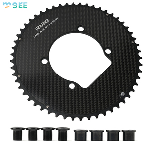 Platos de Cadena para Bicicleta SeeMore con Personalización de Logotipo, Ligeros, Doble Disco, BCD 110mm, para Bicicleta de Carretera, de Fibra de Carbono Completa - Product Image 3