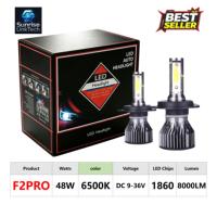 Ampoule de phare LED pour voiture SunRise F2PRO 9006, nouvelle, 12V 48W, faisceau haut/bas, étanche IP68, 8000 lumens, ajustement universel
