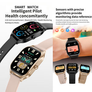 ODM 2.01 pouces TFT montre intelligente pour femmes hommes BT appelant plein écran tactile COF corps en alliage de Zinc application multilingue - Product Image 2