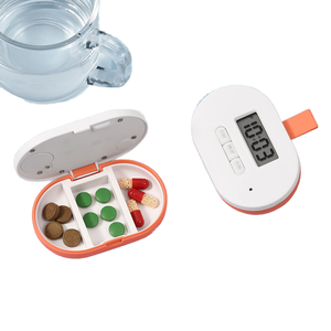 JUXINDA - <span class=keywords><strong>Pastillero</strong></span> Electrónico de Plástico al por Mayor con 3 Compartimentos para un Día, con Alarma y Temporizador de Grabación - Product Image 1