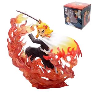 18cm Demoned Slayers Zero Rengoku Kyoujurou figurita modelo puede cambiar la cara PVC acción <span class=keywords><strong>Anime</strong></span> <span class=keywords><strong>figuras</strong></span> - Product Image 1