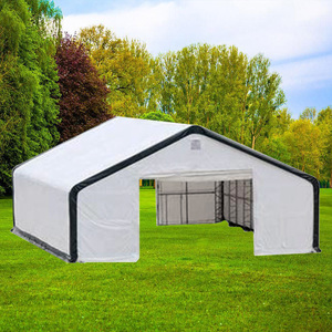 Tente industrielle robuste - Grand abri pour entrepôt/atelier, tissu PVC, imperméable et résistant aux UV, structure à double treillis - Product Image 6