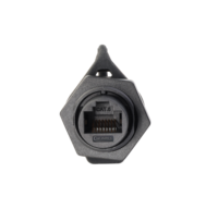 Connecteur mâle RJ45 en métal Cnlinko LP16 avec blindage, étanche IP68, montage sur panneau, prise industrielle, équipement réseau extérieur