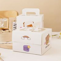 Boîtes d'emballage pour gâteaux, boîtes en papier pour l'emballage alimentaire de boulangerie avec laminage mat