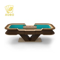 Table de craps de casino personnalisée avec pieds en forme de V, table de craps professionnelle