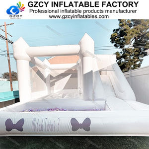 Château <span class=keywords><strong>gonflable</strong></span> blanc, 3 en 1, porte à porte, décoration de fête, château <span class=keywords><strong>gonflable</strong></span> - Product Image 6