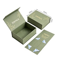 Boîte en carton rigide pliable de luxe personnalisée pour soins de la peau, emballage cadeau pour bougies, écologique, recyclable, vente en gros, magnétique de qualité supérieure
