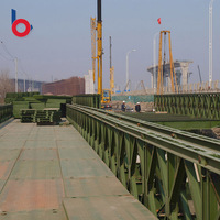 Pont piétonnier préfabriqué en acier lourd de fabrication chinoise, conception BAILEY, grade Q345B-Q460C, modèle CB321